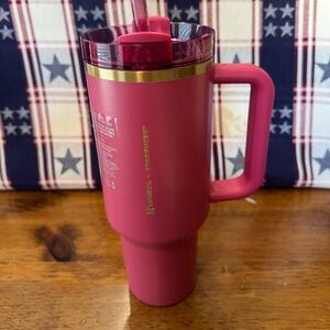 Stanley Starbucks Winter Berry Pink Glitter 40oz Tumbler